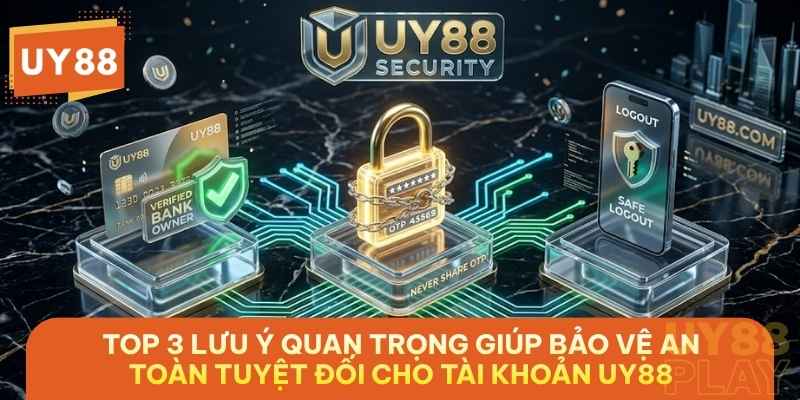 Top 3 lưu ý quan trọng giúp bảo vệ an toàn tuyệt đối cho tài khoản UY88 sau khi đăng ký